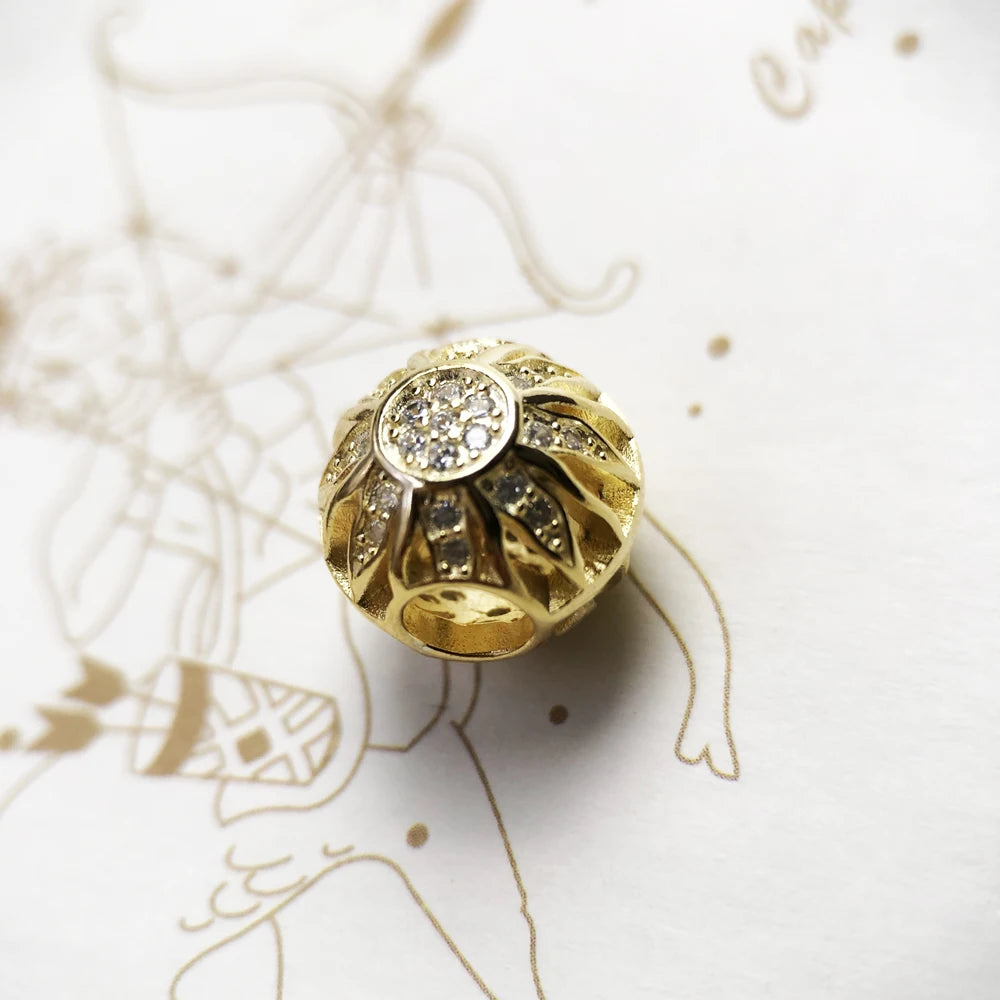 Pure Sunflower Charm Bead