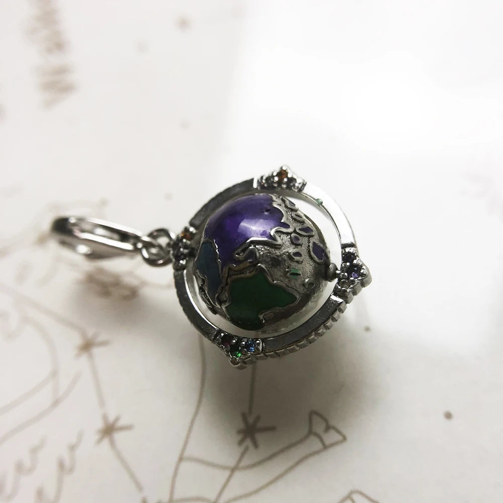Rotating Globe Charm