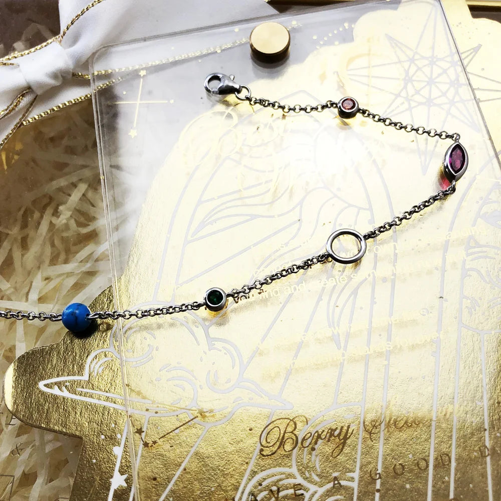 Galaxy Charm Link Bracelet