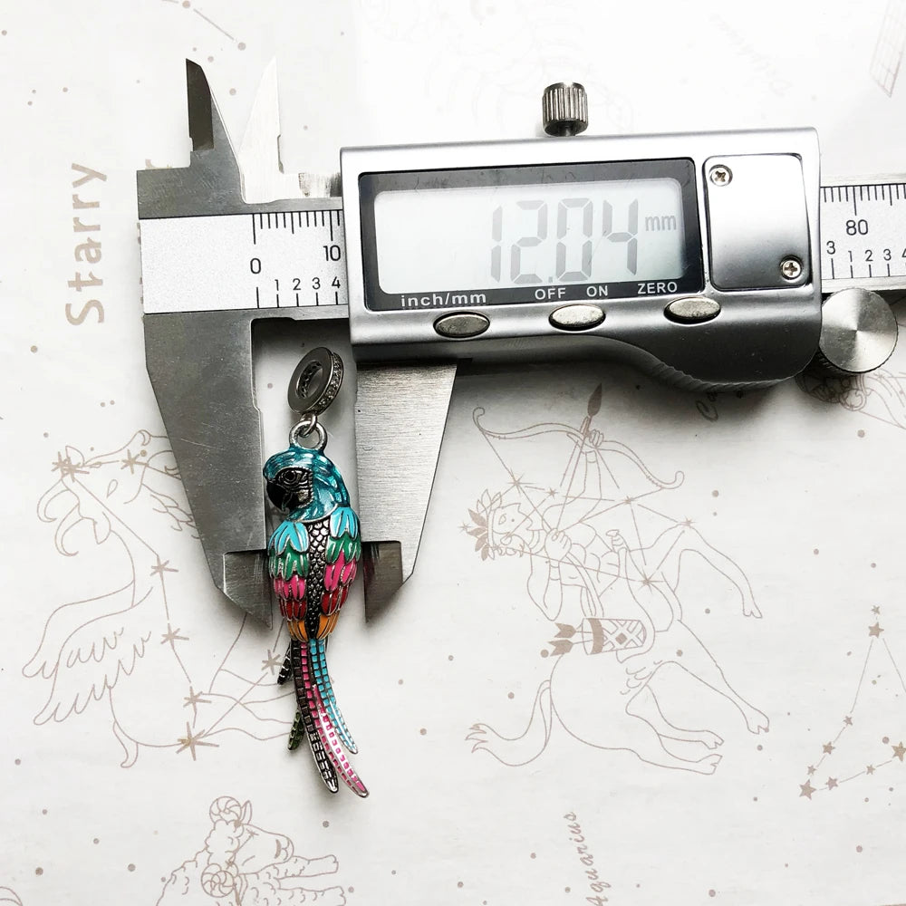 Rainbow Parrot Charm