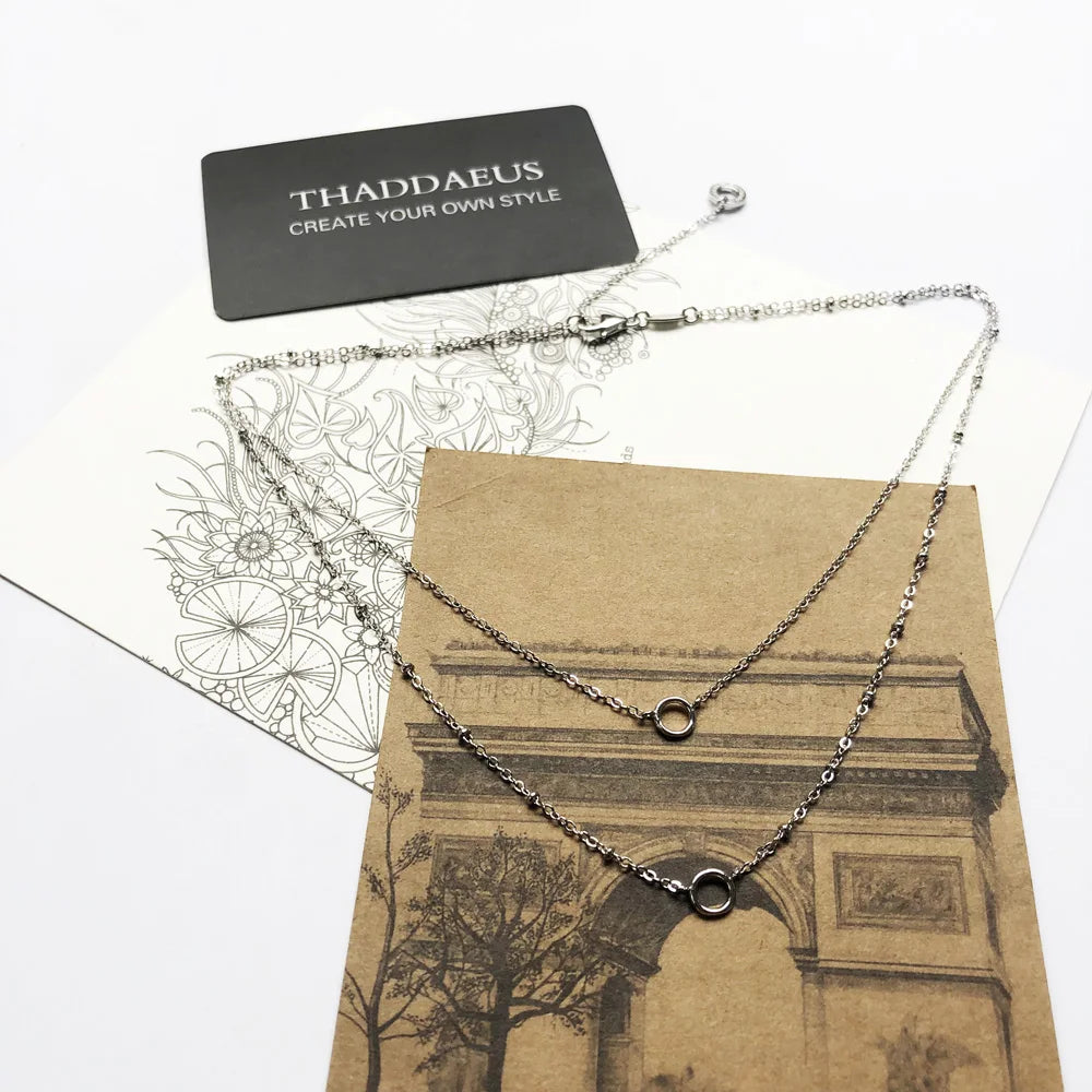 Double Hoop Necklace