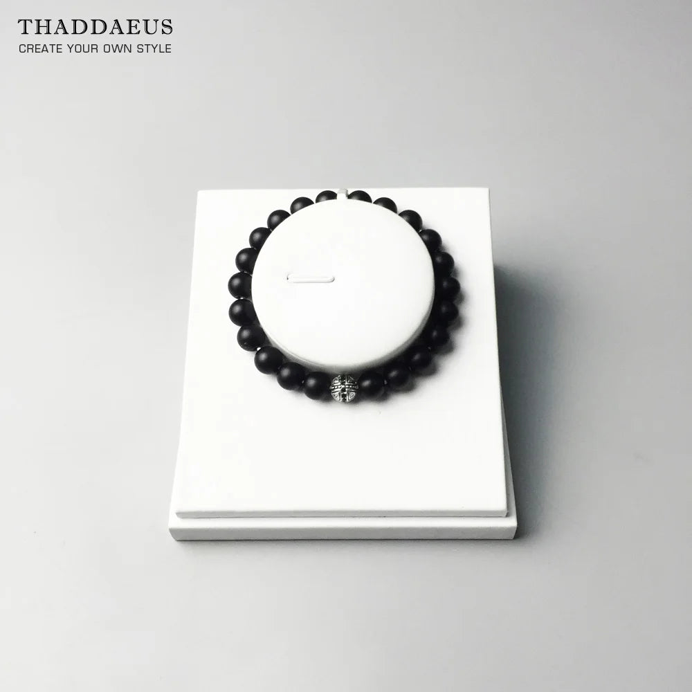 Karma Matte Bead Bracelet