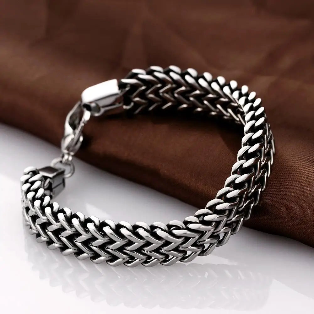Stainless Steel Forever Braided Bracelet