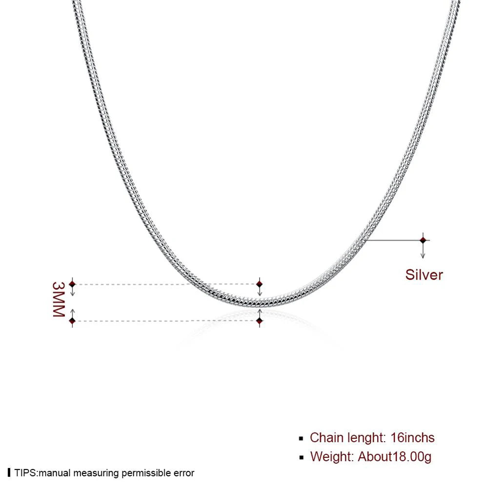 Snake Charm Bead Necklace