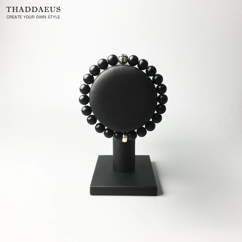 Karma Matte Bead Bracelet