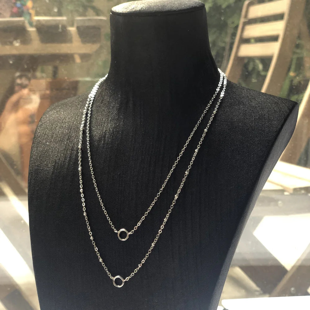 Double Hoop Necklace