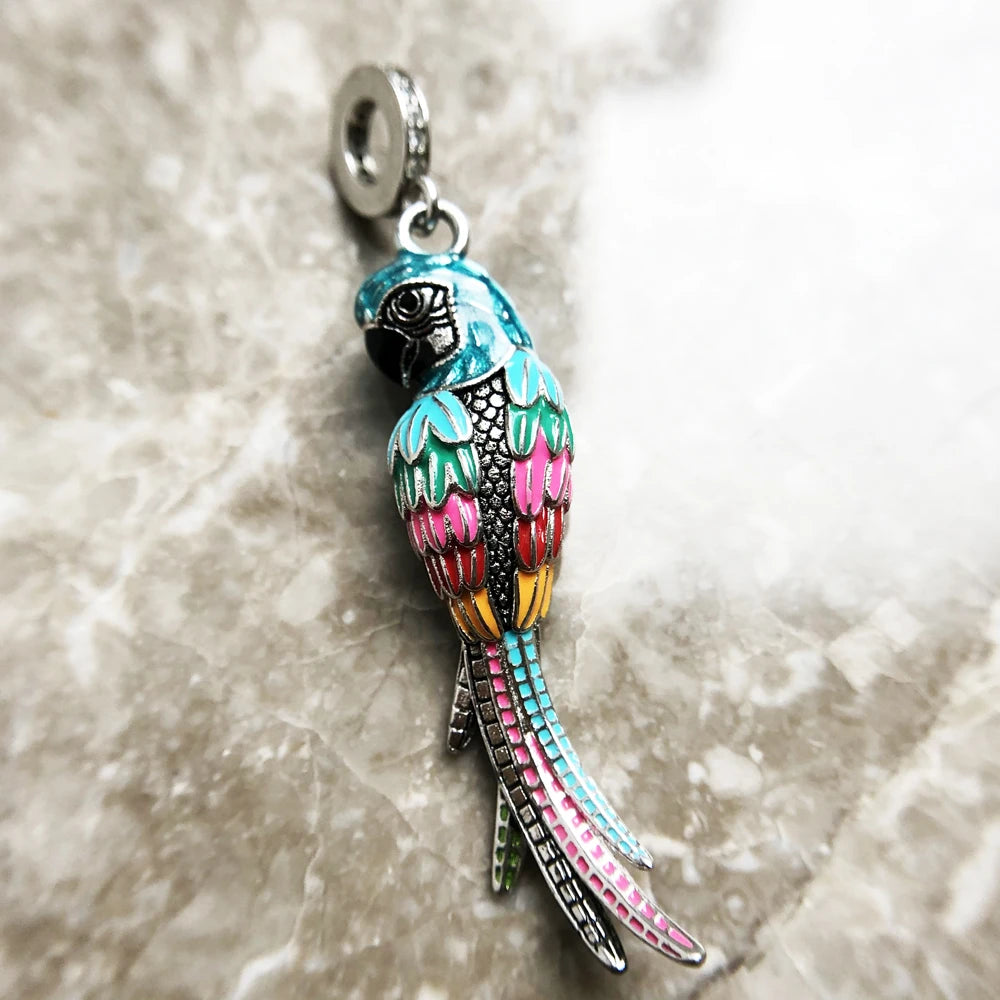 Rainbow Parrot Charm
