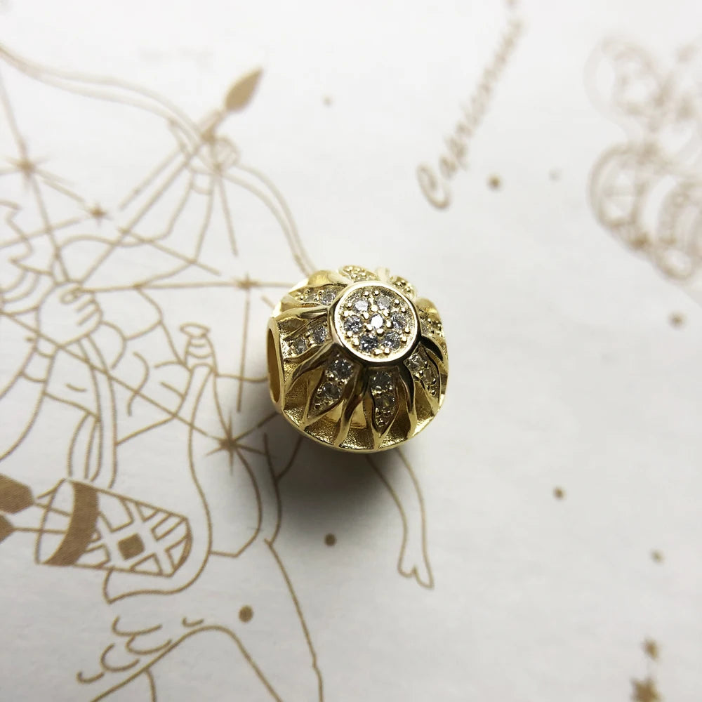 Pure Sunflower Charm Bead