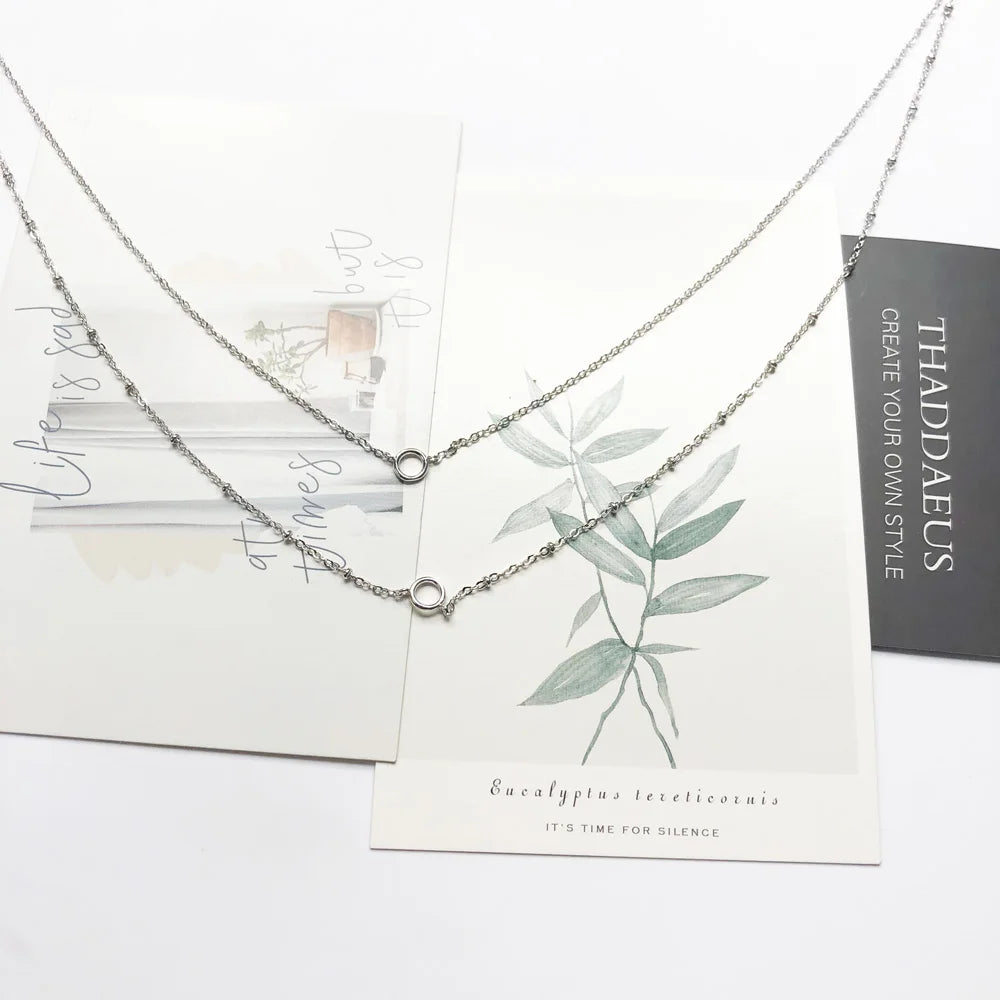 Double Hoop Necklace