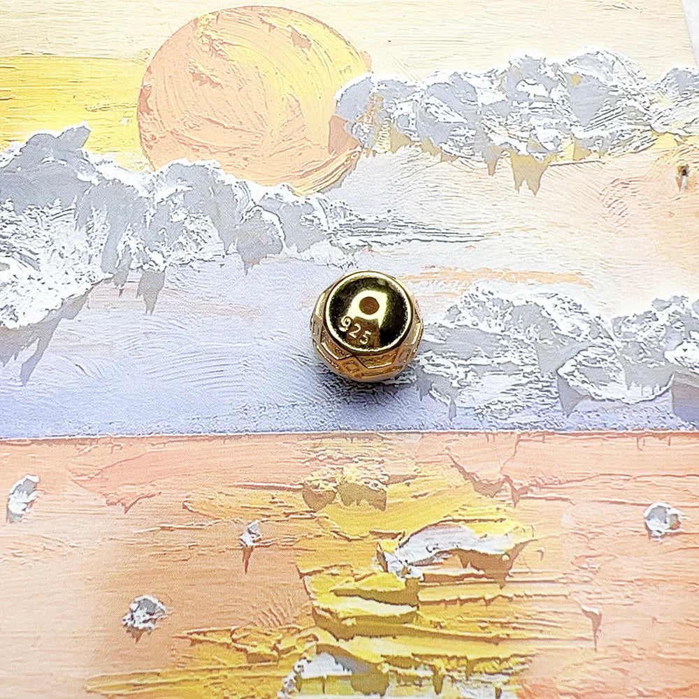 Golden Positive Energy Charm Bead