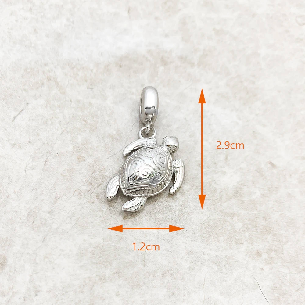 Chrome Tortoise Charm