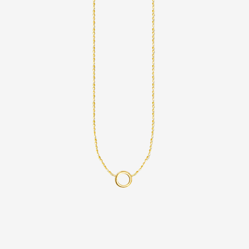 Gold Hoop Necklace