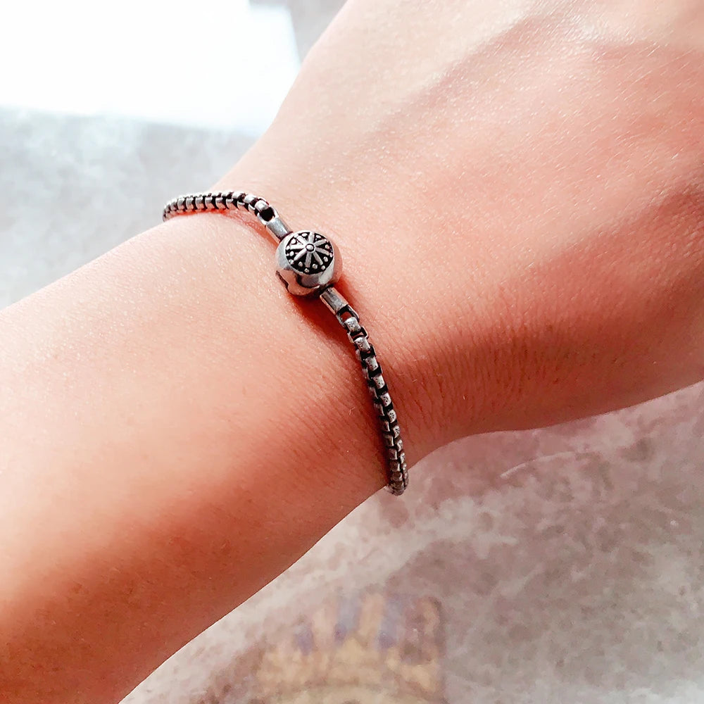 Thick Karma Charm Bracelet