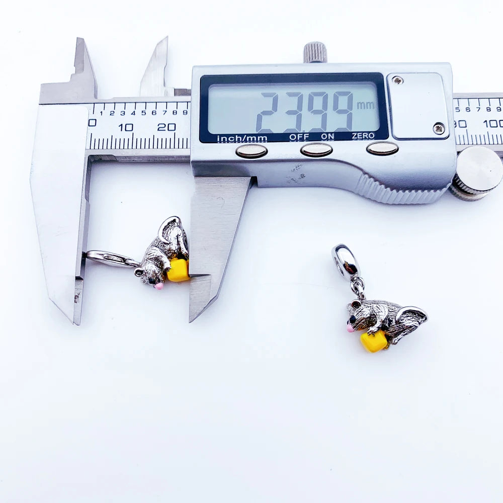 Mouse & Cheese Charm