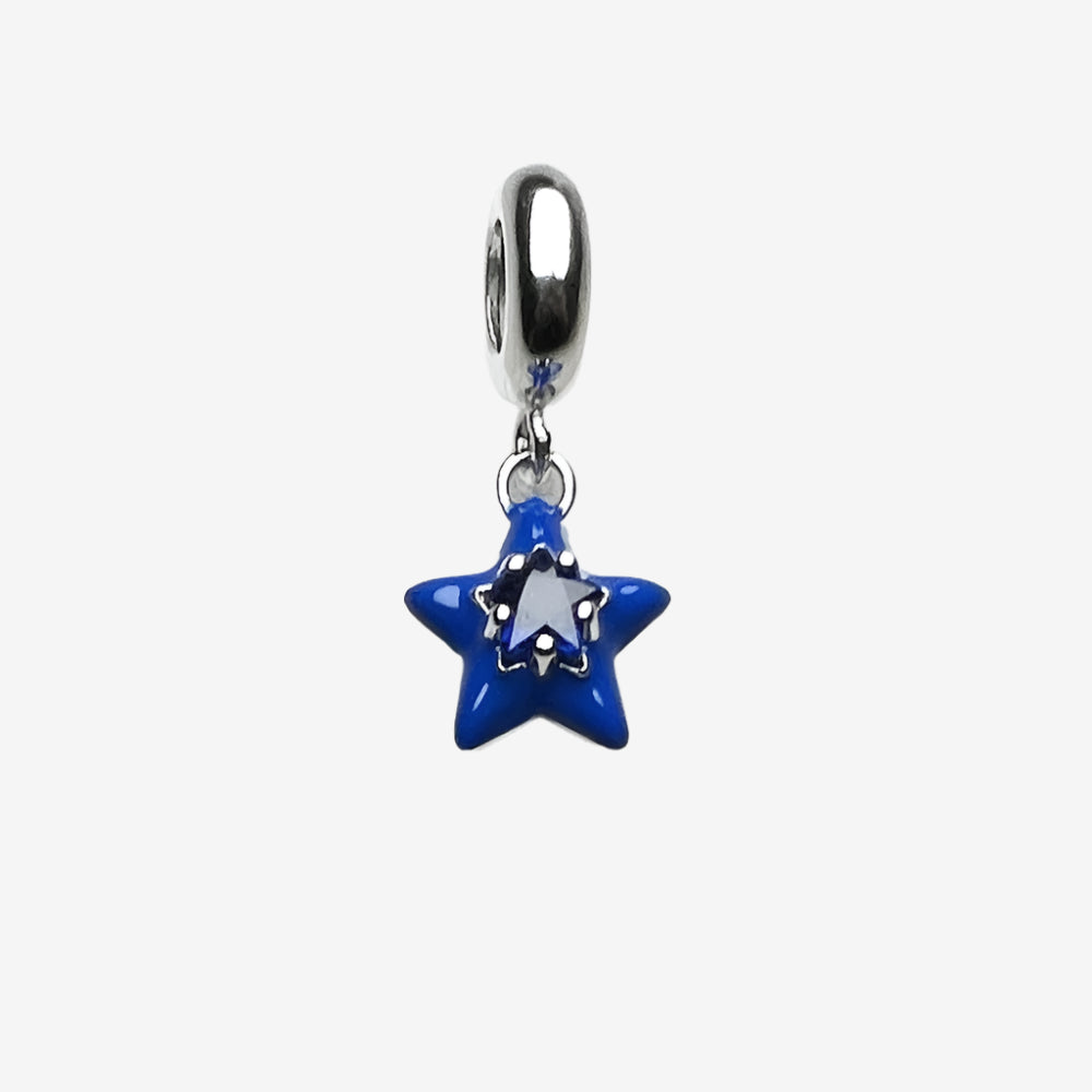 Blue Star Charm