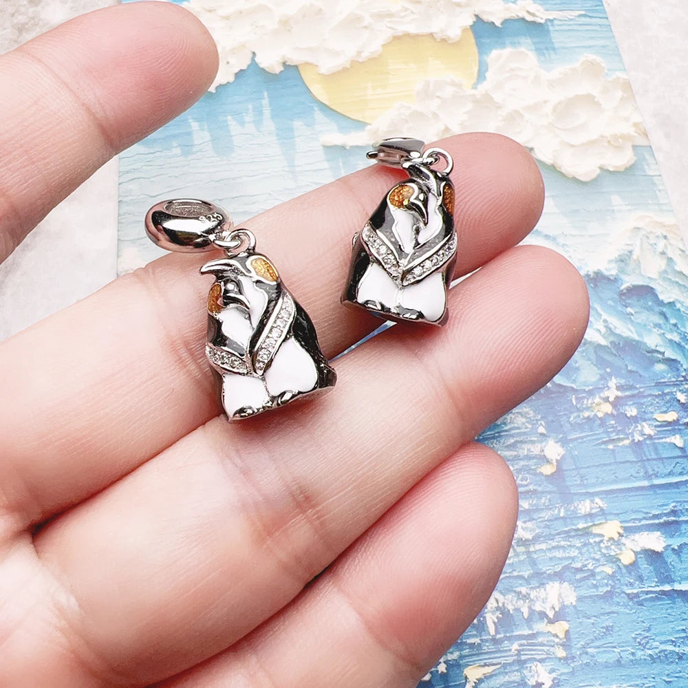 Emperor Penguin Couple Charm