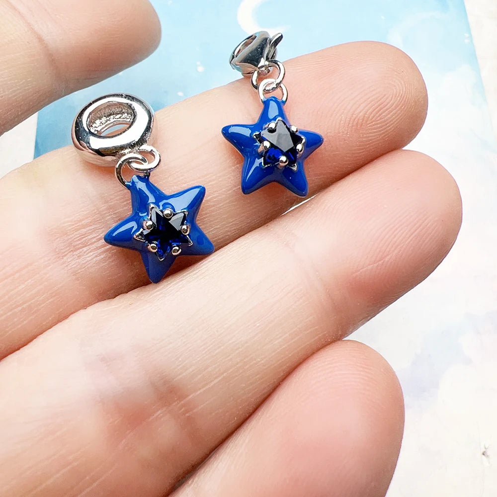 Blue Star Charm