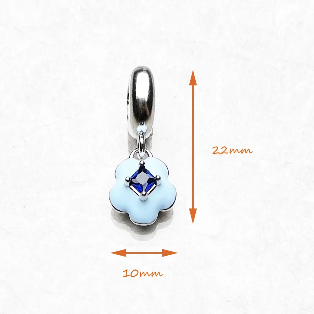 Blue Flower Charm