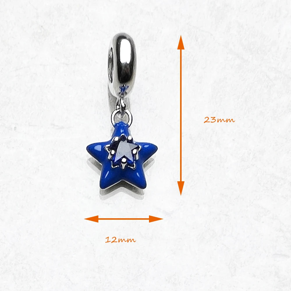 Blue Star Charm