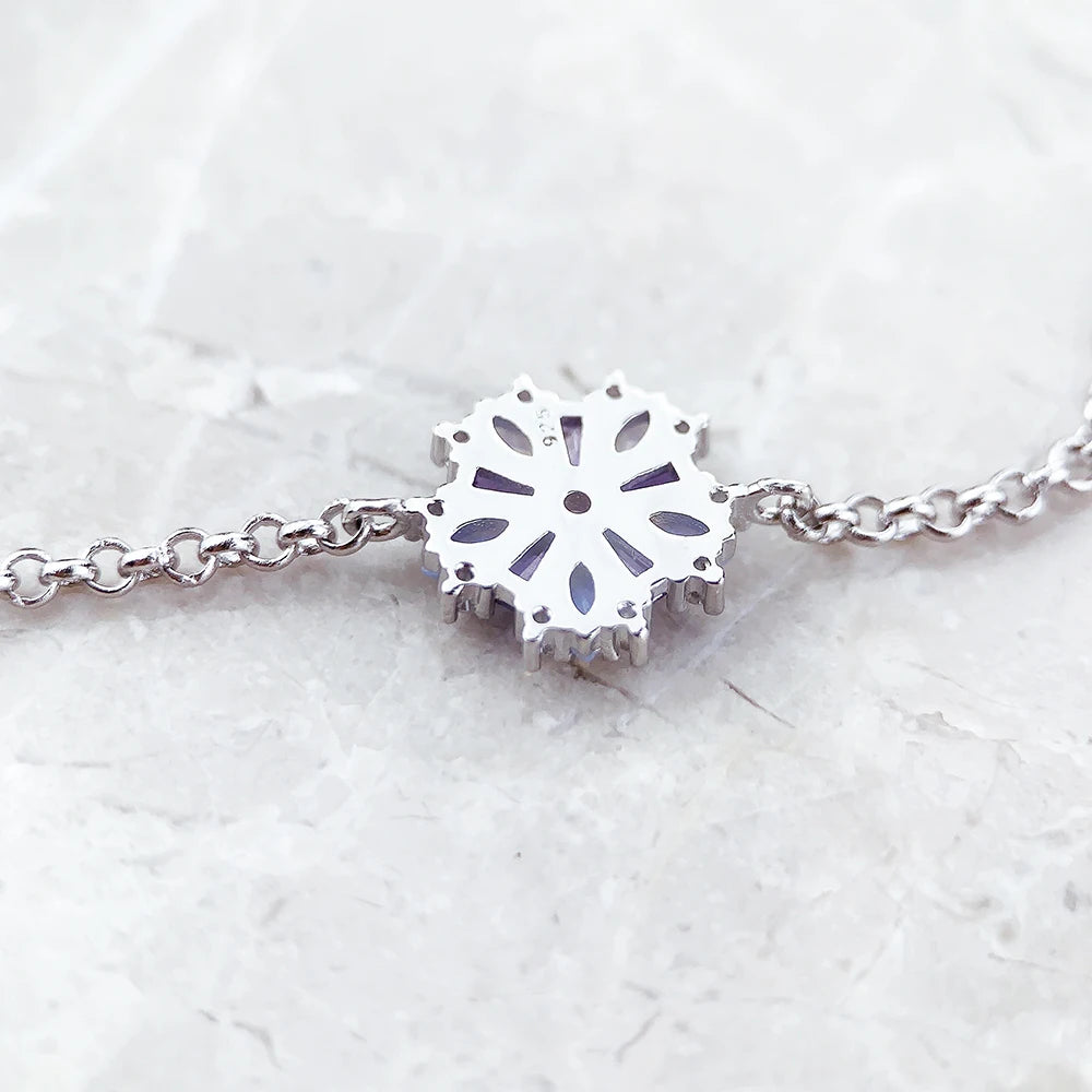 Flower Stone Link Bracelet