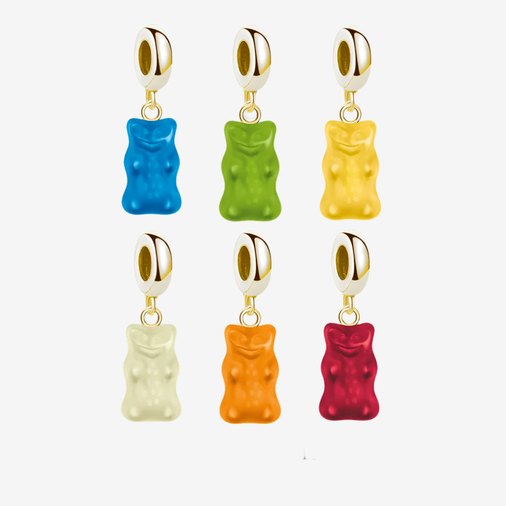 Gold Gummy Bear Charm