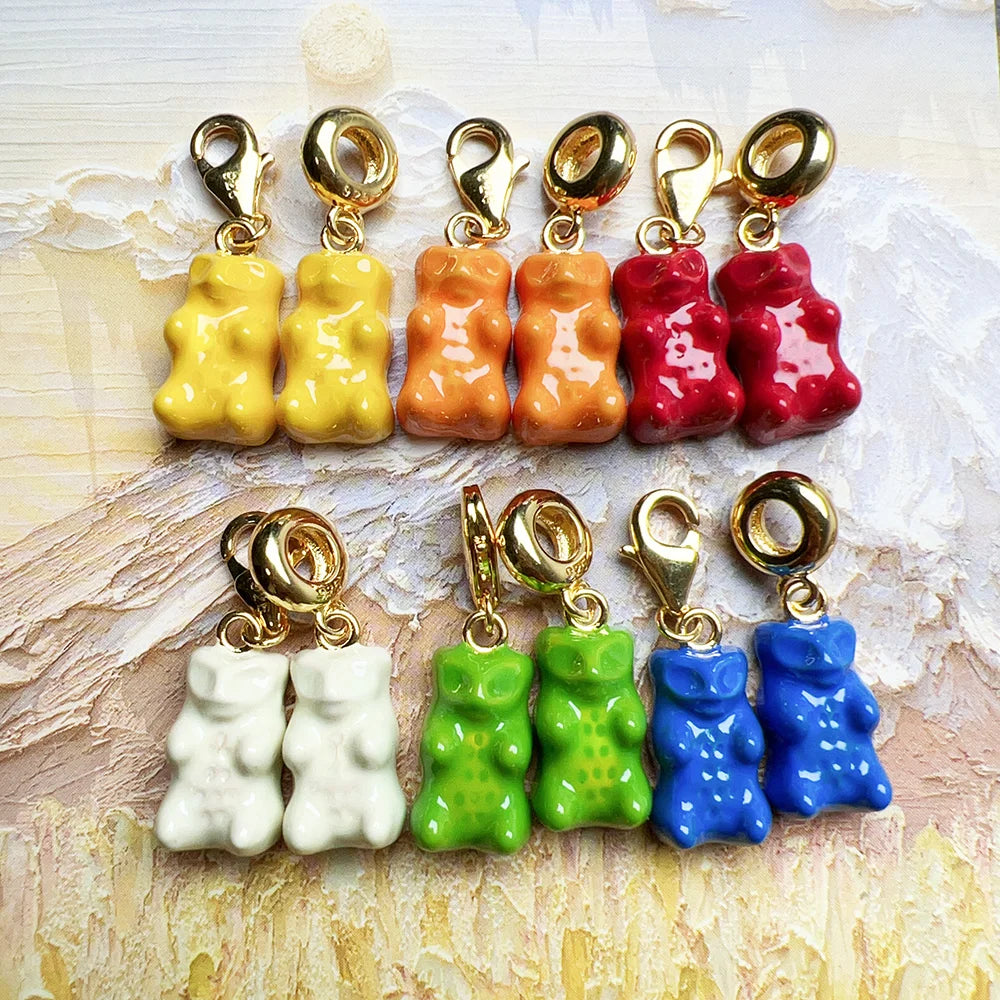 Gold Gummy Bear Charm