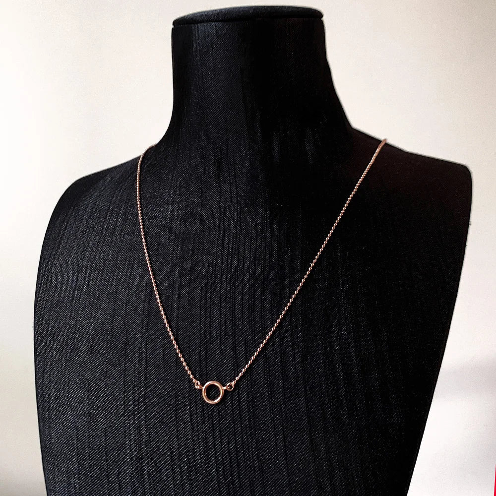 Rose Gold Hoop Necklace
