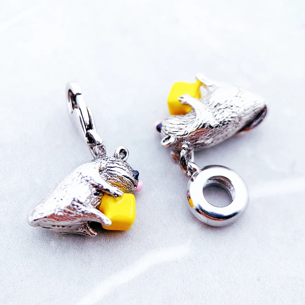 Mouse & Cheese Charm