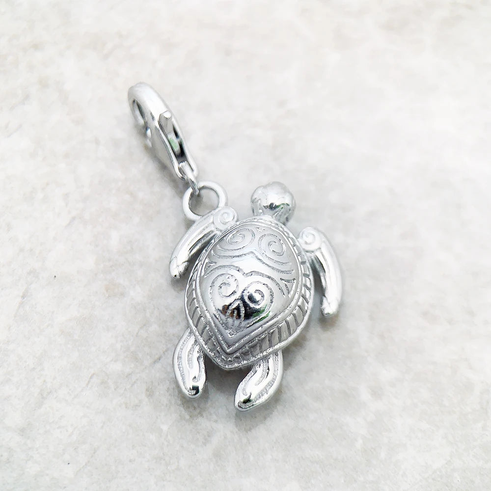 Chrome Tortoise Charm