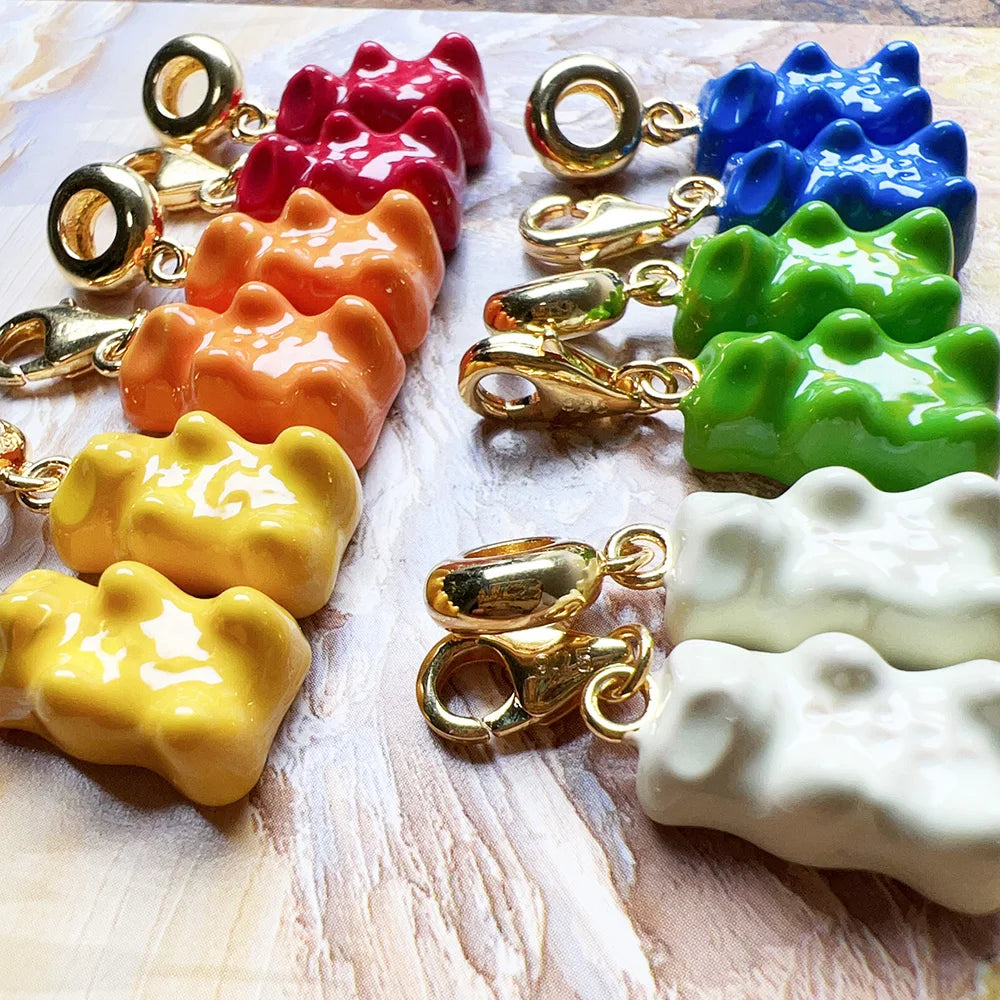 Gold Gummy Bear Charm