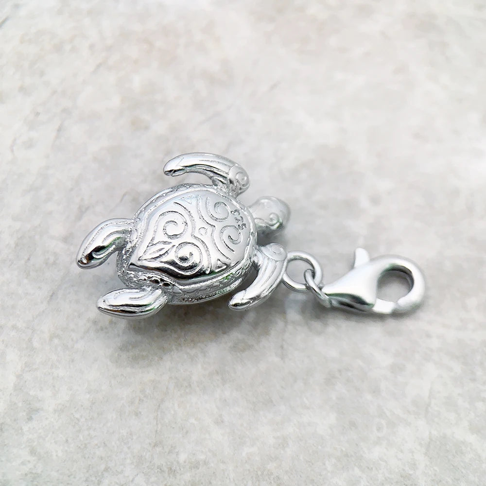 Chrome Tortoise Charm