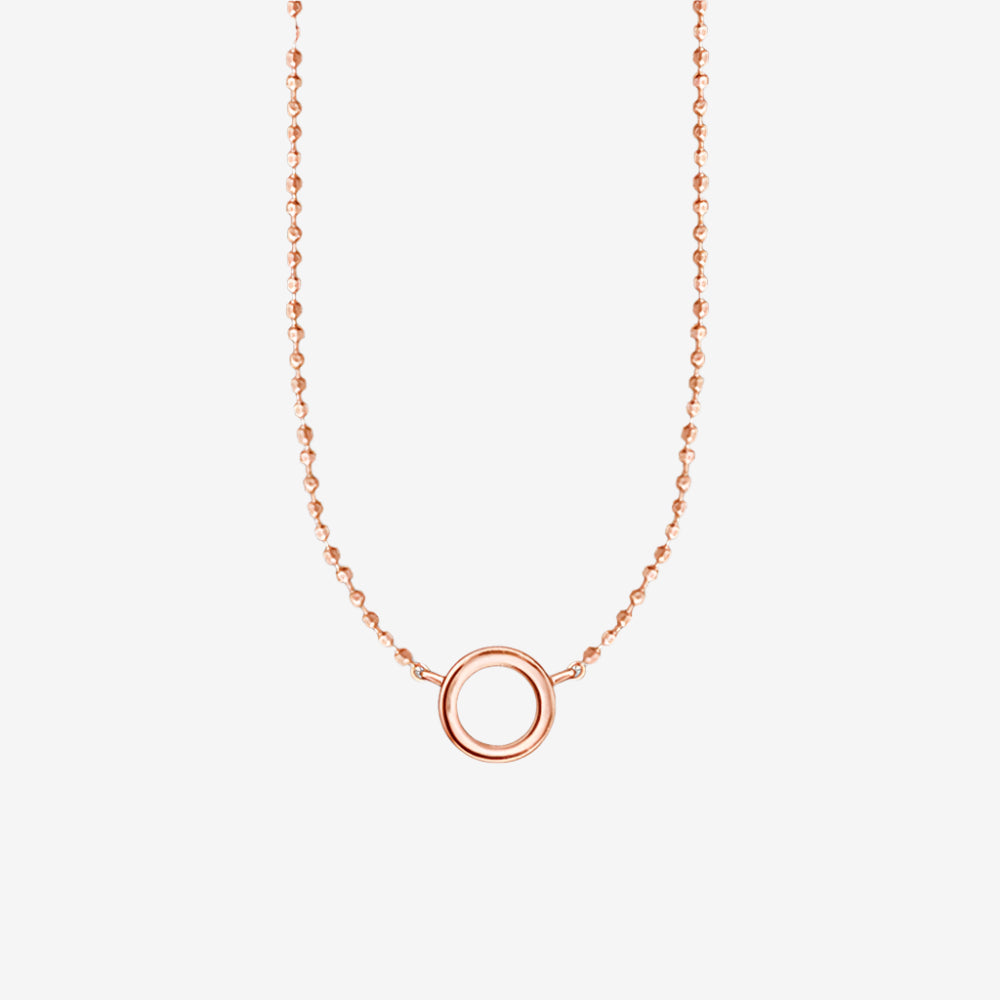 Rose Gold Hoop Necklace