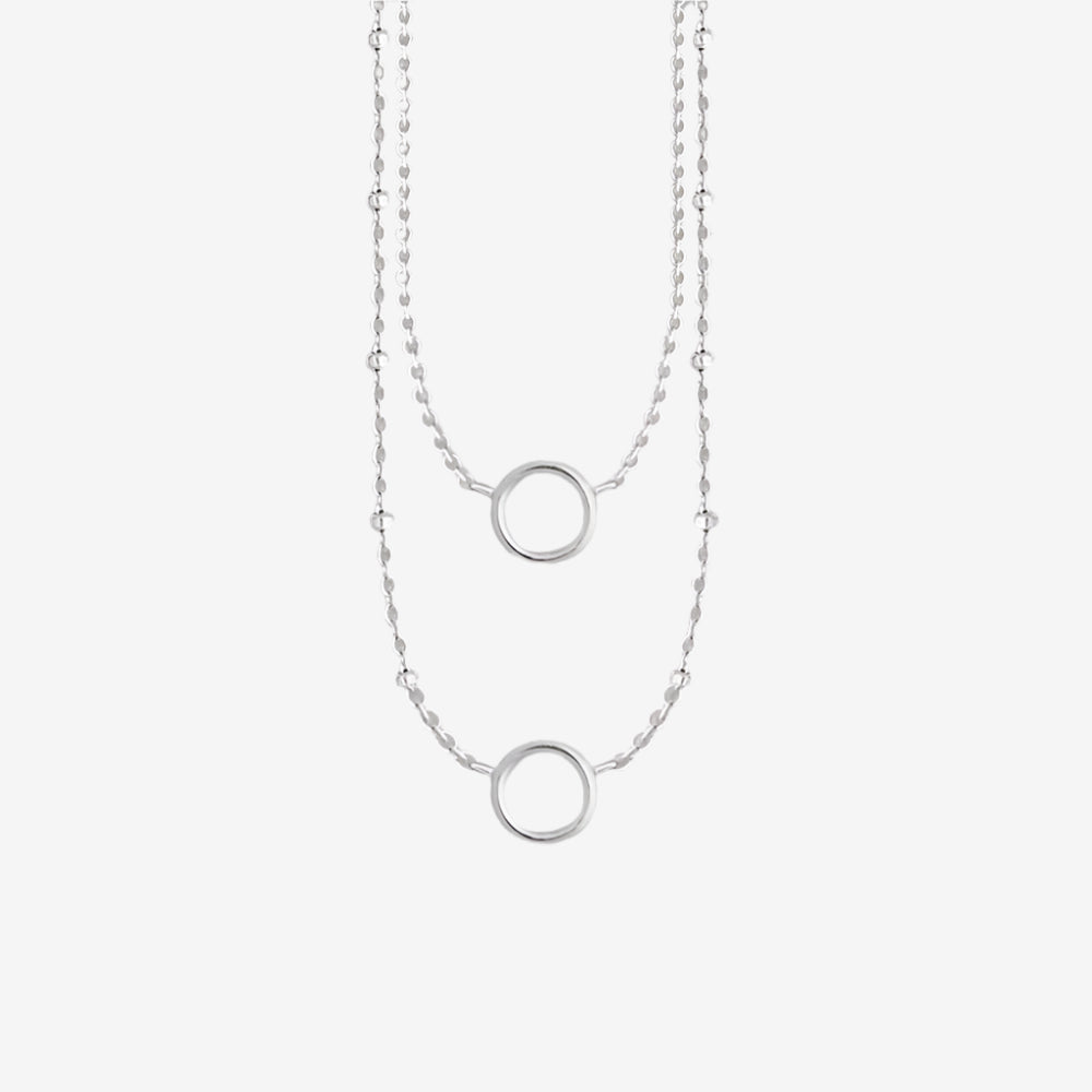 Double Hoop Necklace