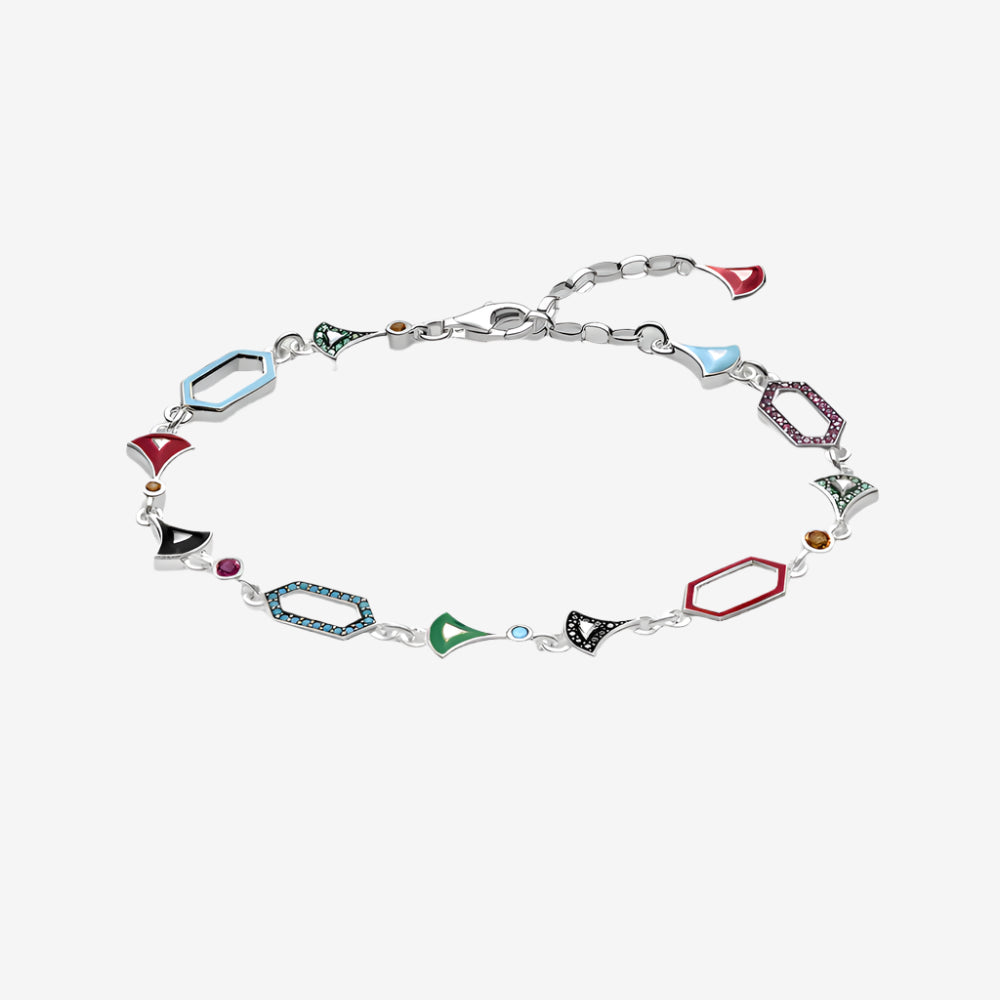 Ornament Link Chain Bracelet