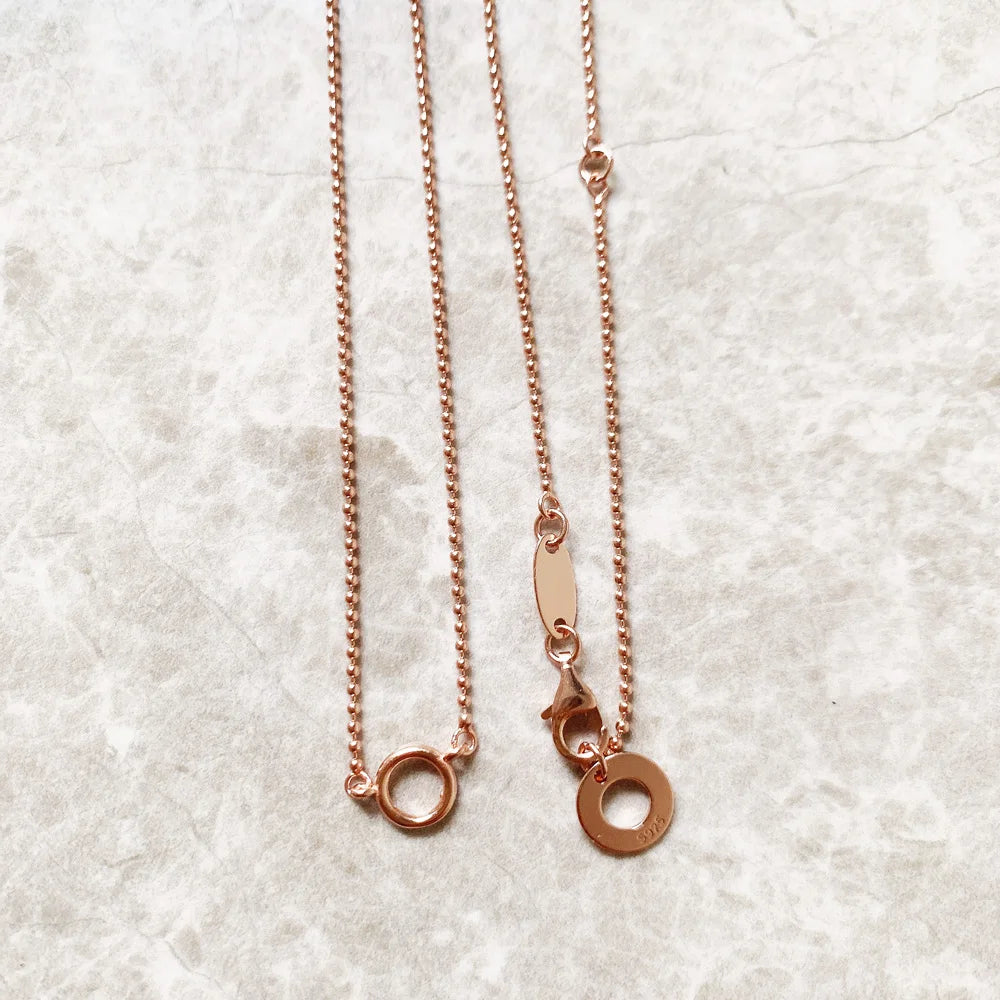 Rose Gold Hoop Necklace