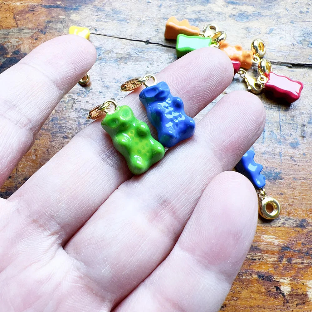 Gold Gummy Bear Charm