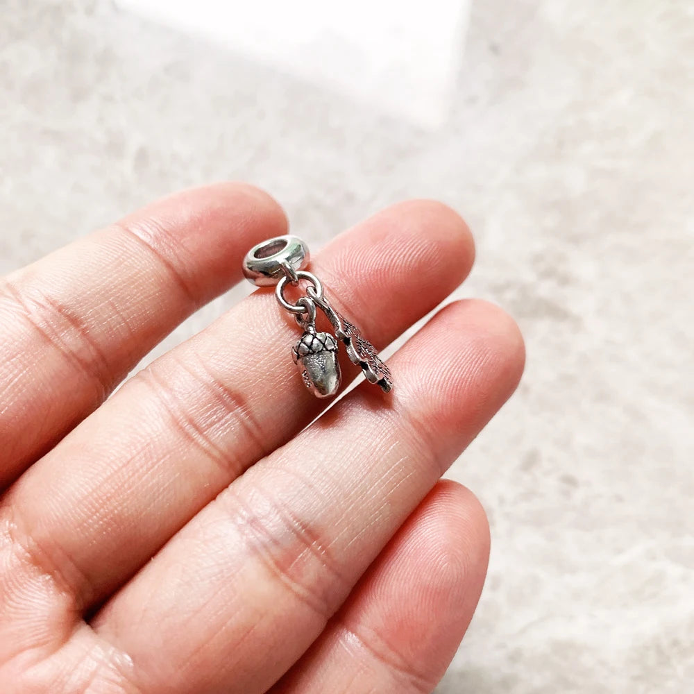 Acorns & Leaves Charm