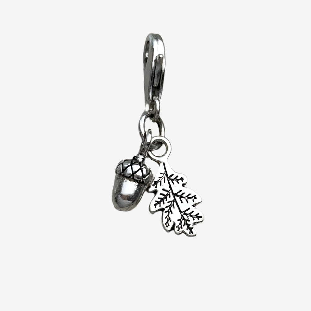 Acorns & Leaves Charm