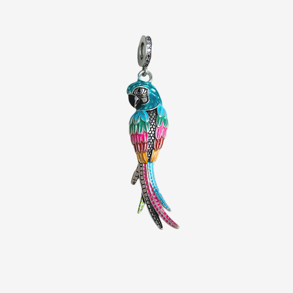 Rainbow Parrot Charm