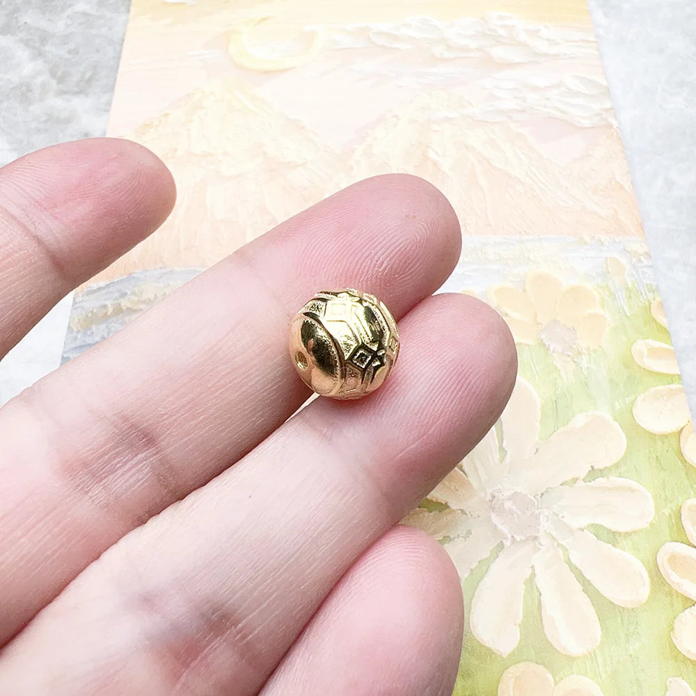 Golden Positive Energy Charm Bead