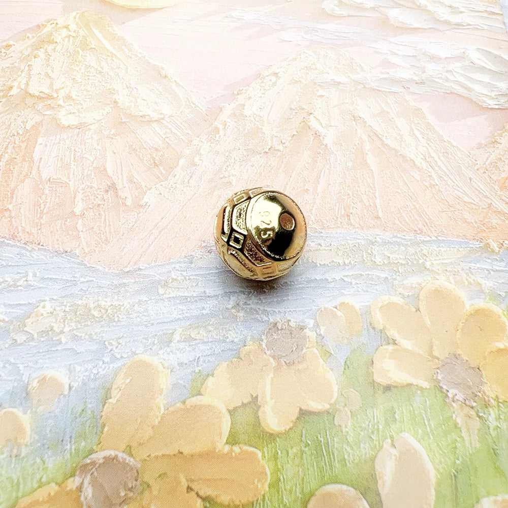 Golden Positive Energy Charm Bead