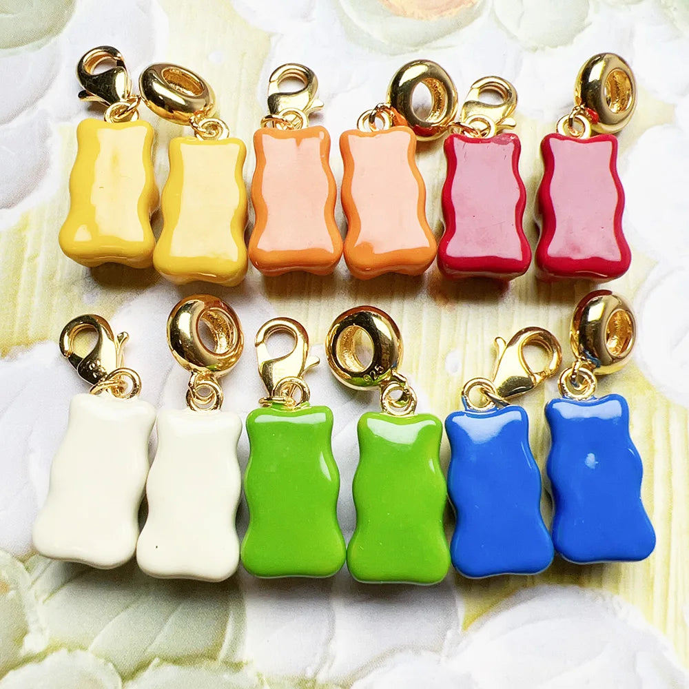 Gold Gummy Bear Charm