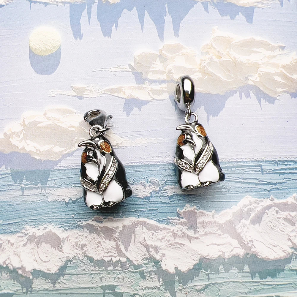 Emperor Penguin Couple Charm