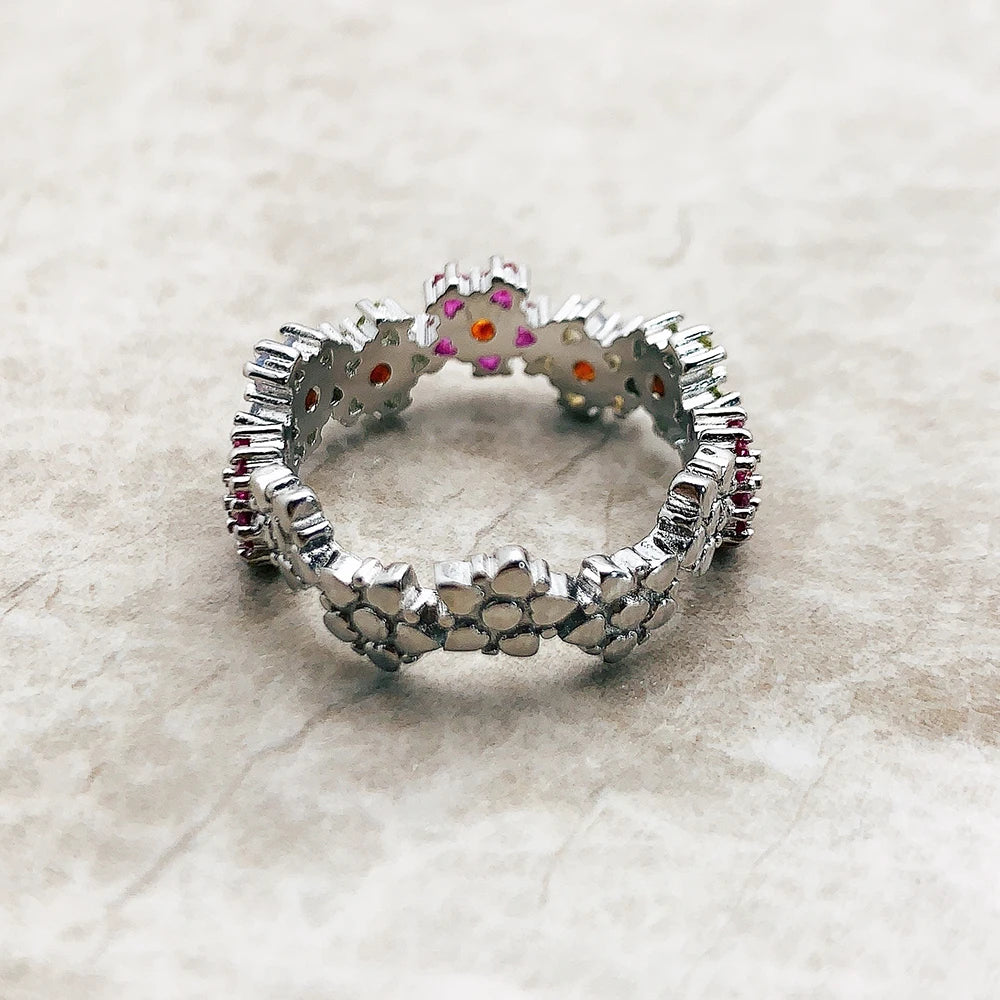 Flowers Halo Ring