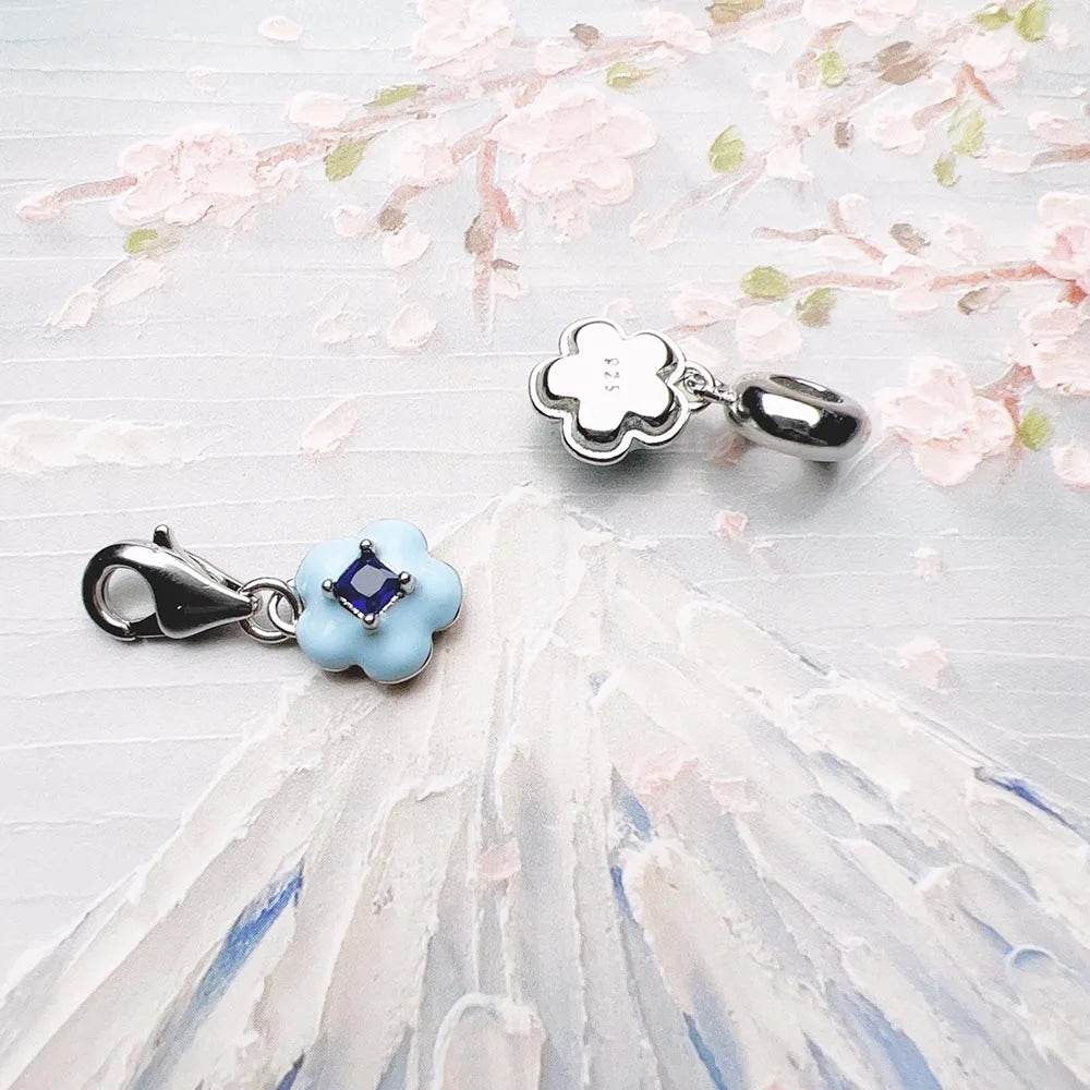 Blue Flower Charm