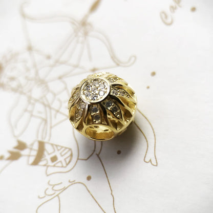 Pure Sunflower Charm Bead