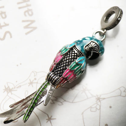 Rainbow Parrot Charm