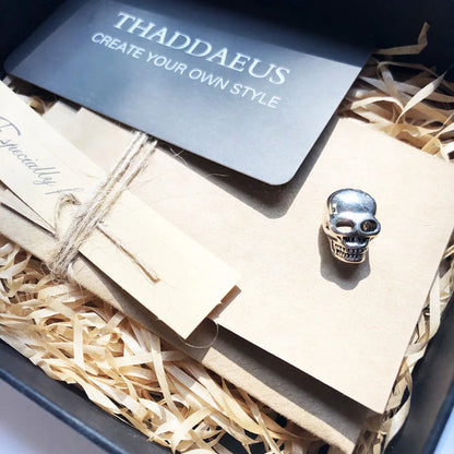 Chrome Skull Charm Bead