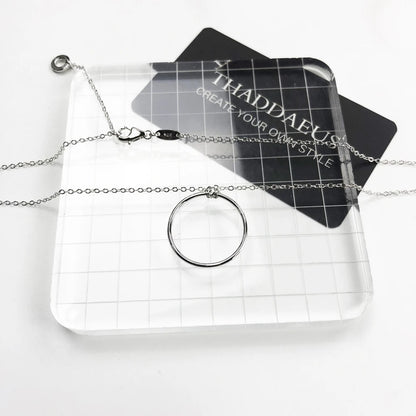 Jumbo Hoop Necklace