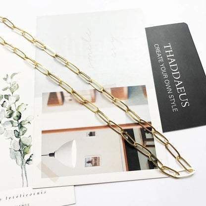 Slim Clasp Charm Necklace